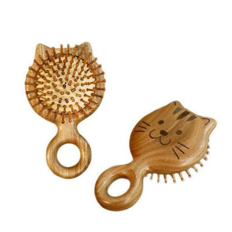Non-Pear Wood Meridian Massage Brush: Full Body Meridian Dredging, Fat Burning, Abdomen Scraping with Pure Brass.