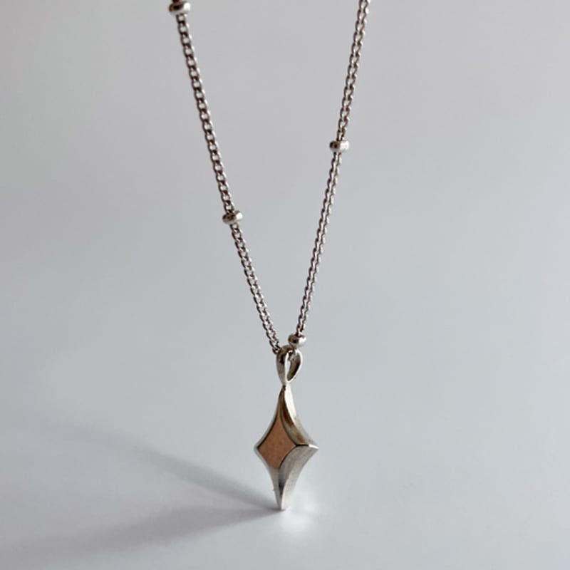 Melliv Silver Simple Star Pendant Necklace_mvn03