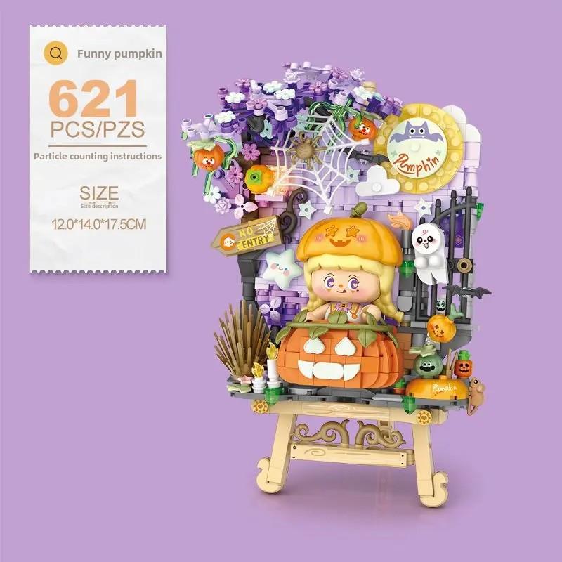 Klocki Obrazy 3D Ozdoby Zabawki składane Dynie Zabawki-puzzle Prezenty dla dziewczynek