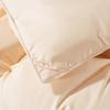 Court Style Soft Silk Twist Solid Color Down Quilt Shell - Silent Semi-Finished Version