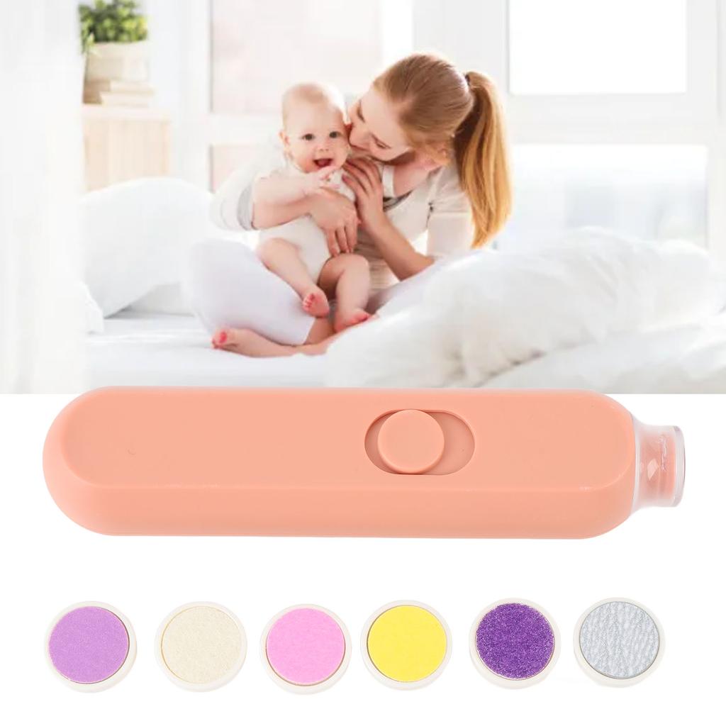 Baby Nail Trimmer Gentle Electric Baby Nail Clipper with Night Light Multifunctional Trim Polish Grooming Kit for Newborn