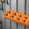 Extension Piece Storage Base 12cm X 4cm, Multi-Hole Plastic Rack for Garage Wall and Cabinet Area Arrangement Use