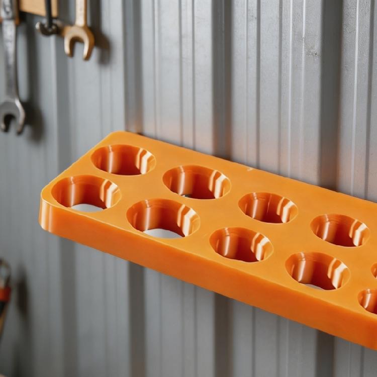 Extension Piece Storage Base 12cm X 4cm, Multi-Hole Plastic Rack for Garage Wall and Cabinet Area Arrangement Use
