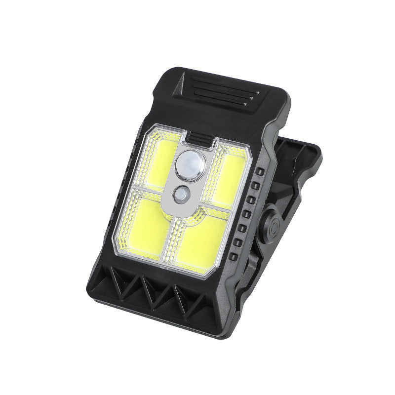 1PCS Outdoor LED Solar Clip Light Portable Waterproof Body Sensor Lamp Courtyard Garden Lamp Patio Home Camping Wall Lights