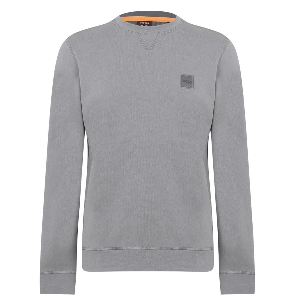 Boss Mens Westart Premium Cotton Crew Neck Sweatshirt