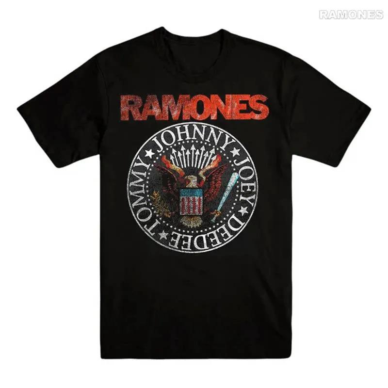 2026 Summer The Ramones Legendary American Punk Band Rock Music Print Shortsleeved Tshirt Suitable For Both Unisex And Unisex Top