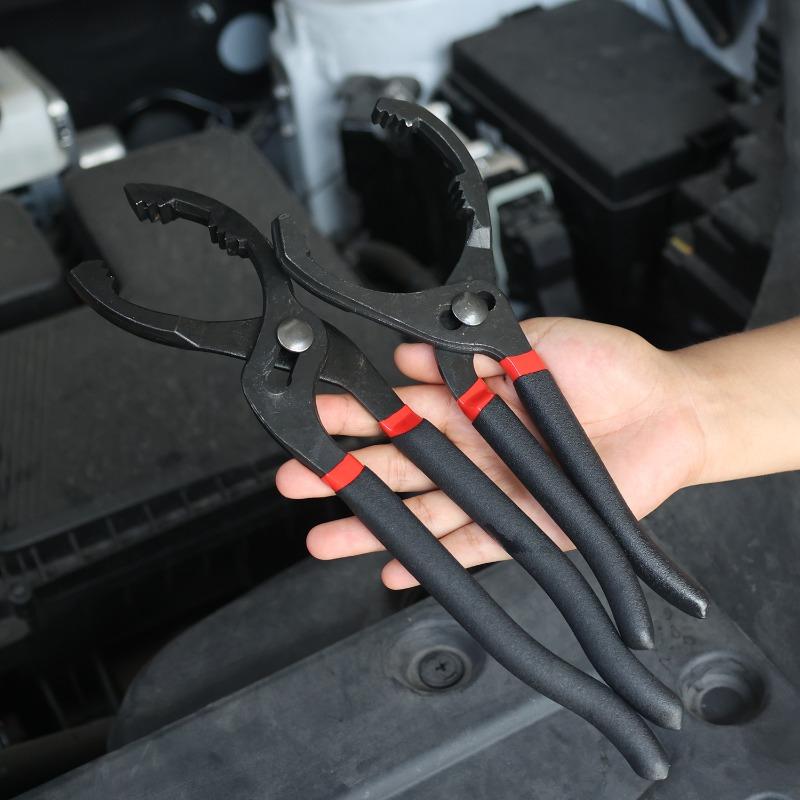 Oil Filter Pliers Clamp Type Wrench Oil Filter Remove Disassembly Tool Filter Element Wrench for Truck Car Repair 10/12 Inch