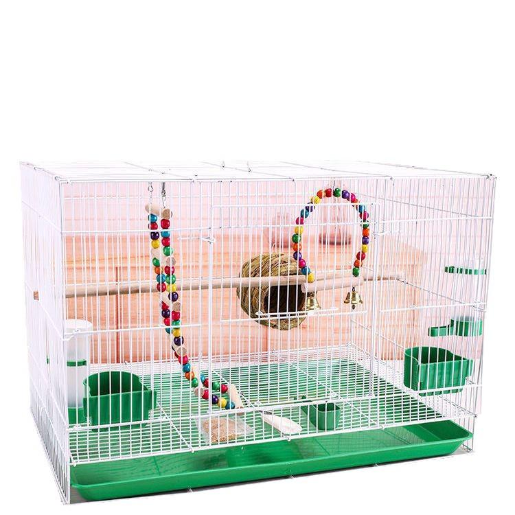 Large Metal Cage for Cockatiels, Myna, Finches, and Tiger Skin Birds