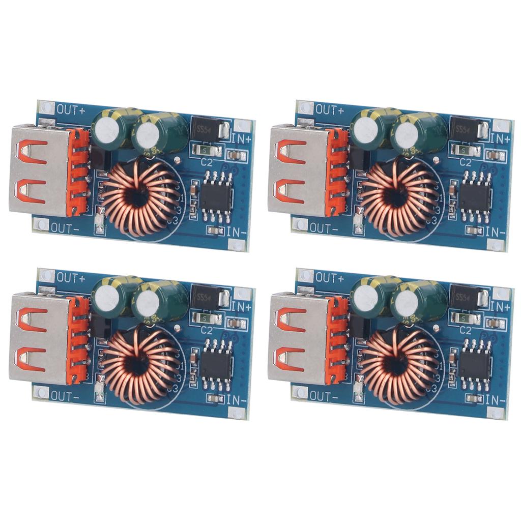 4 Stück Abwärtsmodule Einstellbare DC-Wandler zum Aufladen von Telefonen, Autoladen, Fahrtenschreiber