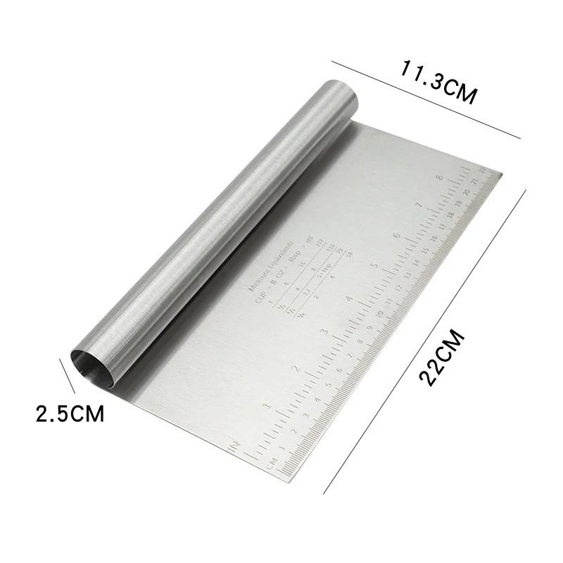 6"/8" Stainless Steel Cakes Scraper DIY Dough Pastry Spatulas Buttercream Edge Smoother Cake Decorating Tools Baking Accessorie