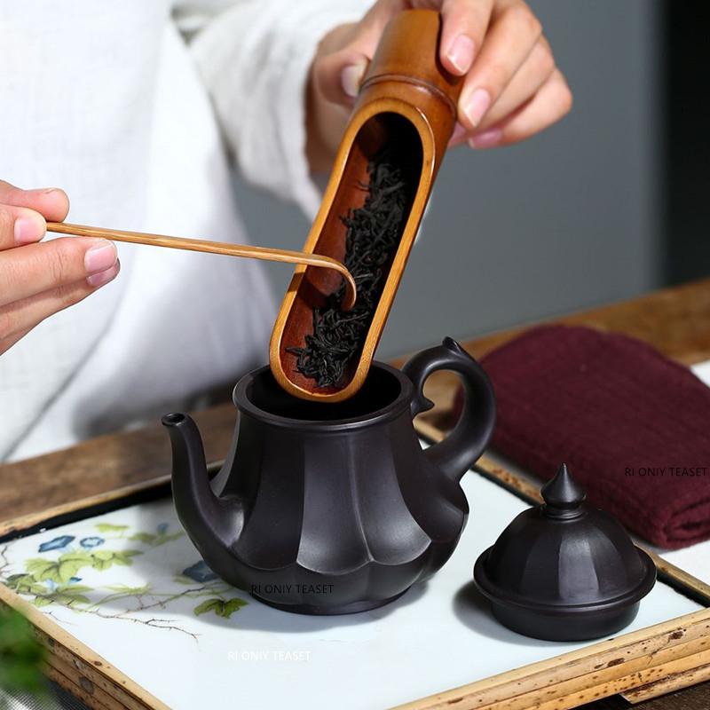 190ml Yixing Purple Clay Teapots Raw Ore Black Mud Tea Pot Creative Handmade Kettle Chinese Famous Zisha Teaware Customized
