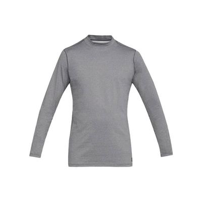 ColdGear® Solid Fleece Long Sleeve T-Shirt Men Tops Gray 1320805-019