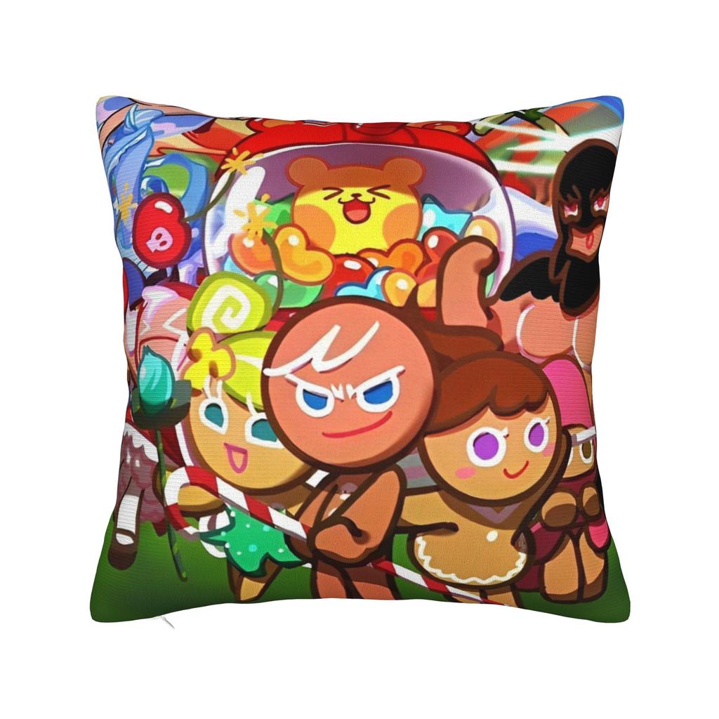 Milky Way Cookie Pillowcase Polyester Cushion Cover Decorations Cookie Run Kingdom Throw Pillow Case Cover Home Square 18'
