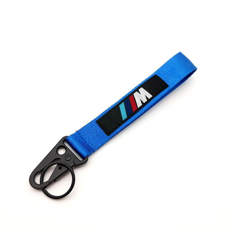ZDNE2 BMW Emblem Nylon Lanyard Printing Style Long short Keychain For BMW M Performance E90 E60 E46 1 2 3 4 5 7 Series Accessories
