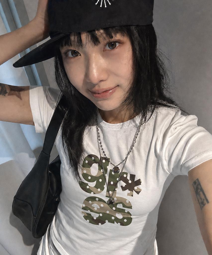 GRAVER [Unisex]Grae-S Camo Short Sleeve T-Shirt_3 Color
