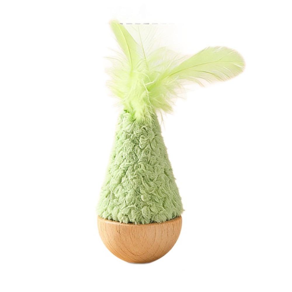 Creative Feather Tumbler Wobbler Toys Wobbler Design Non-toxic Cat Toy Supplies Bite-resistant Relaxed Tumbler Toy Home
