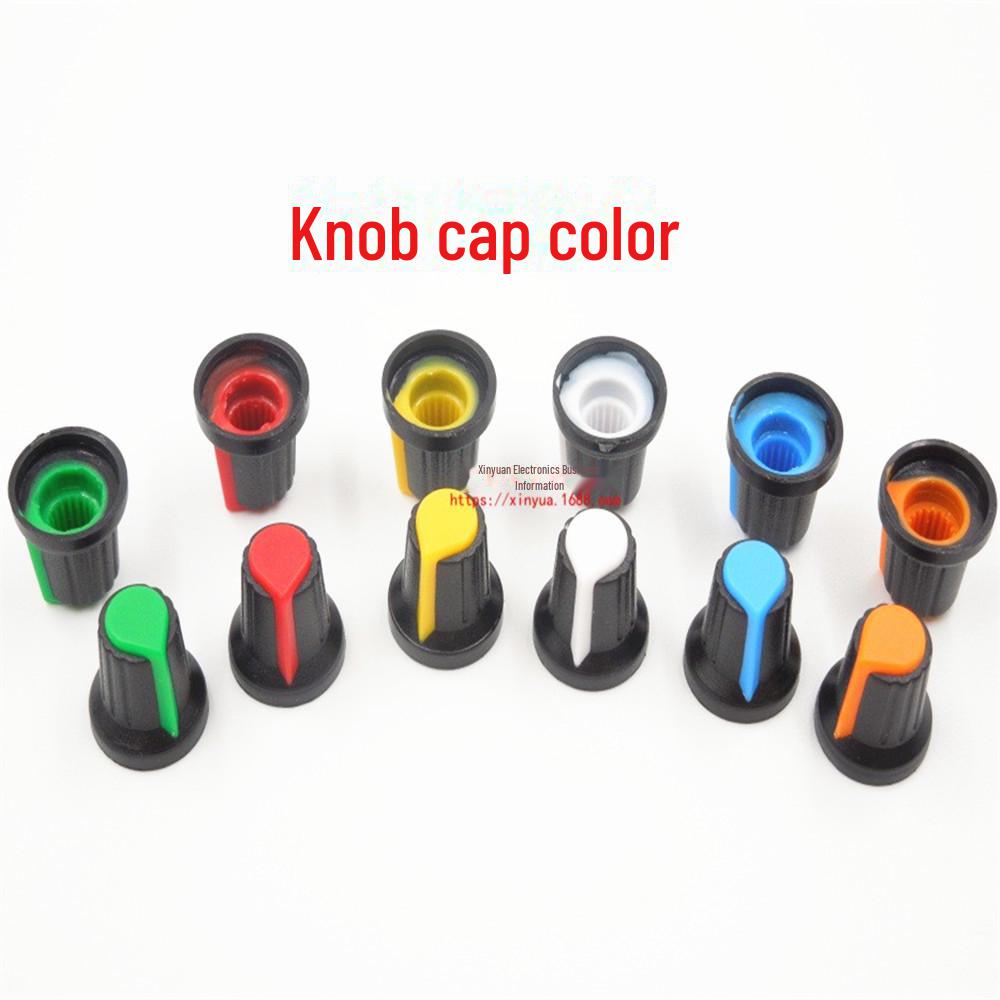 WH148 Tampa de Botão 6mm: Botão Coração de Pêssego, Interruptor Potenciômetro com Manípulo de Ameixa