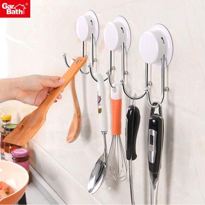 Γάντζος κουζίνας από ανοξείδωτο χάλυβα Ισχυρός κολλώδης γάντζος Μπάνιο χωρίς ίχνη κρεμάστρα Creative μονός και διπλός γάντζος