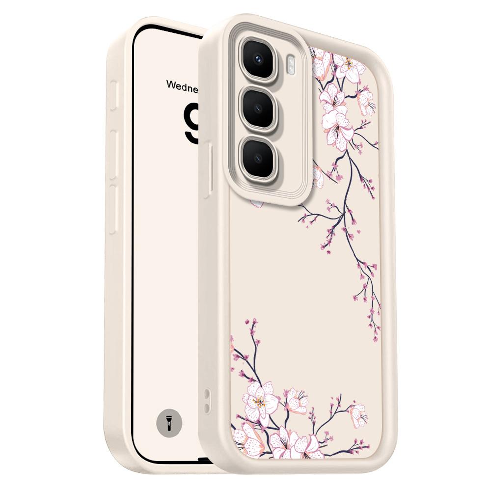 

Чехол для телефона Цветы весны для Infinix Hot 60 60I 50 40 40I 30 30I 20 Pro Plus Play 4G 5G Лестница Мягкий чехол Hot 20 Play белый