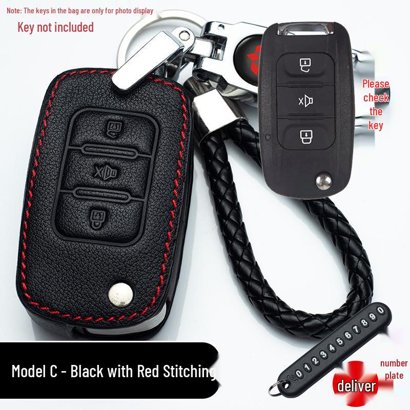Wuling Mini EV & Hongguang Series Genuine Leather Key Case