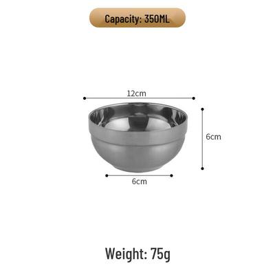 304 Stainless Steel Double-Layer Insulated Bowl