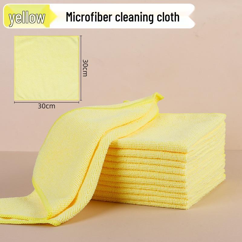 Ultra-Fine Fiber Dual-Use Kitchen Cloth for Glass and Dishwashing Single piece 25x25cm