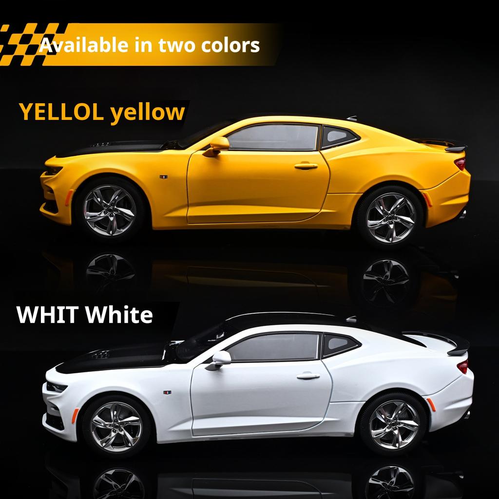 1:18 Skala Bumblebee Chevrolet Camaro Diecast Modellauto Kinderspielzeugauto Licht & Ton Sammlerstück Ausstellungsstück