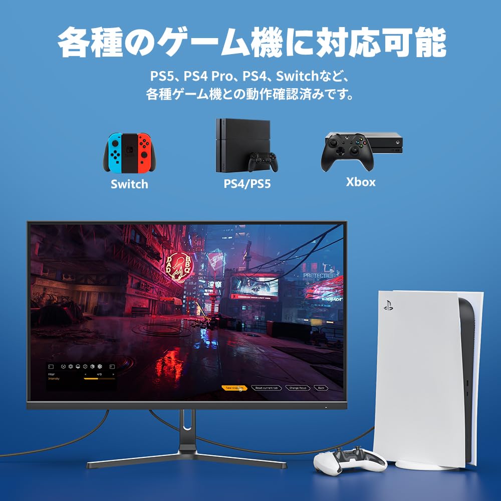 Cocopar 1ms Response Zero Bright Pixel HDMI DP VESA 2mm Narrow 8mm Slim FHD 1920x1080 VA Crosshair Adjustable Gaming PC 27-inch Monitor, 180Hz, Time,