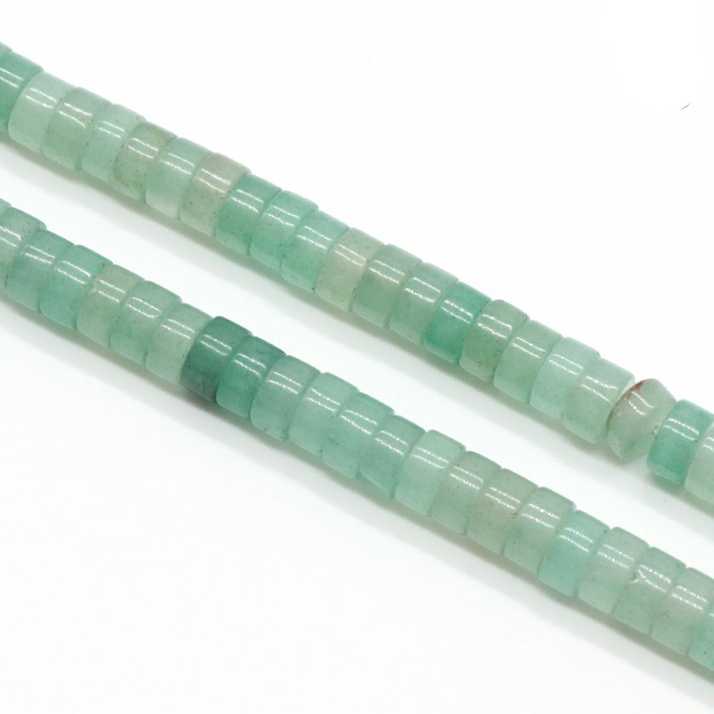 1 Strang, Heilkristallperlen, Runde Scheibe Naturstein Edelsteine Lose Abstandshalterperlen für Schmuckherstellung DIY Halskette Armband Fußkettchen Zubehör