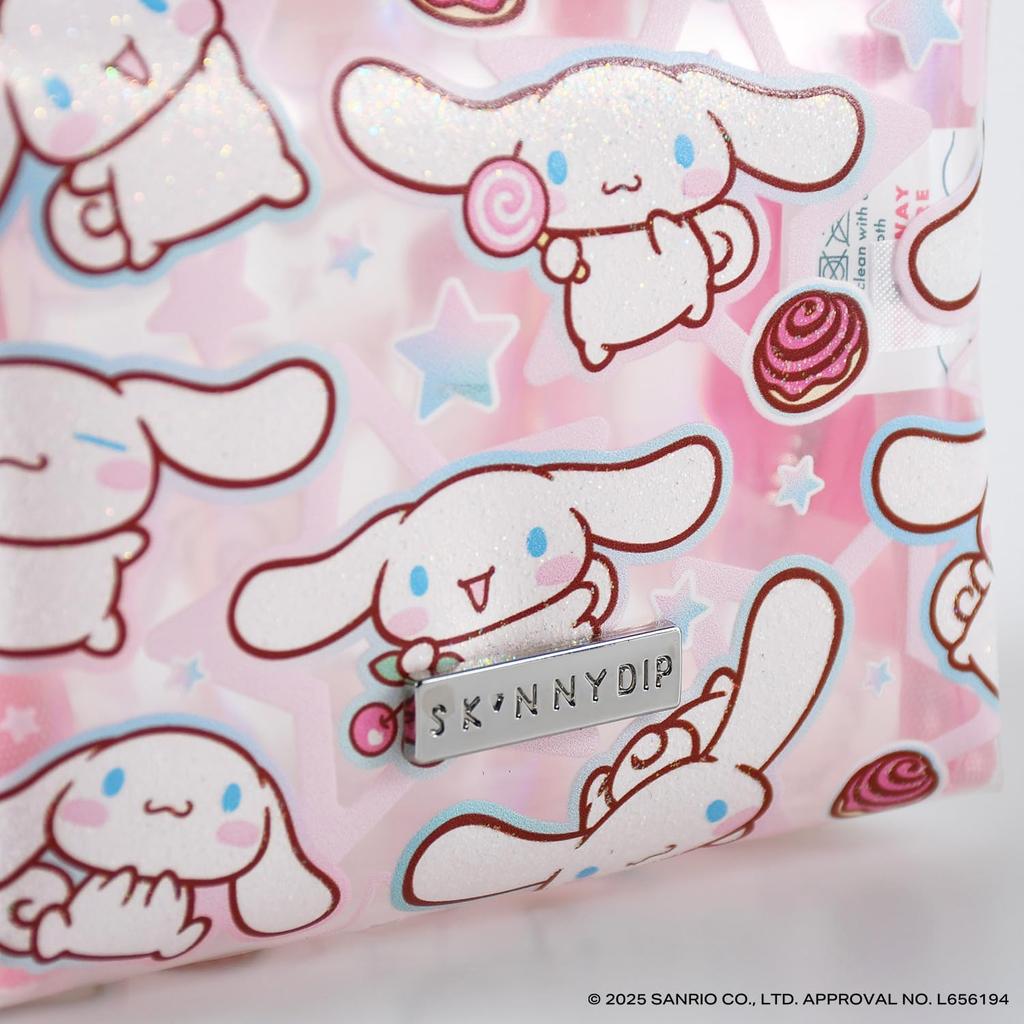 SKINNYDIP Cinnamoroll Star Sanrio Makeup Accessory 8525PCCS Pouch, White, Characters, Pouch, Case,