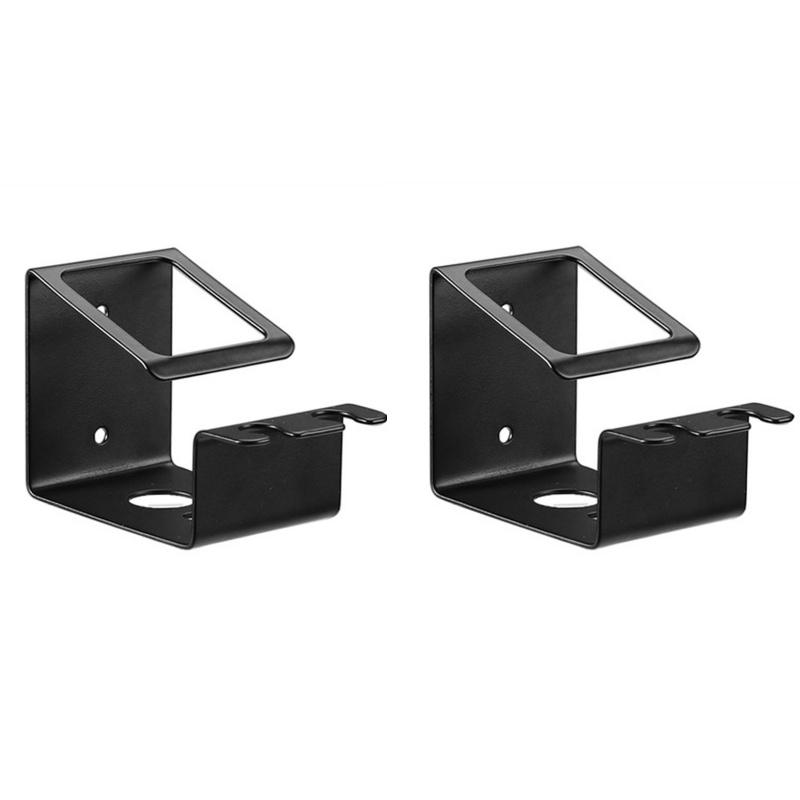 1/2pcs Upgraded Stainless Steel Toothpaste Toothbrush Cup Holder Black Garden Self-adhesive Accesories tandenborstelhouder zwart