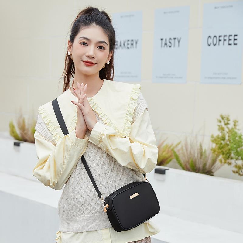 Simple Solid Color Oblique Span Camera Bag Trendy Fashion Versatile Decorative Women's Shoulder Bag Large Capacity