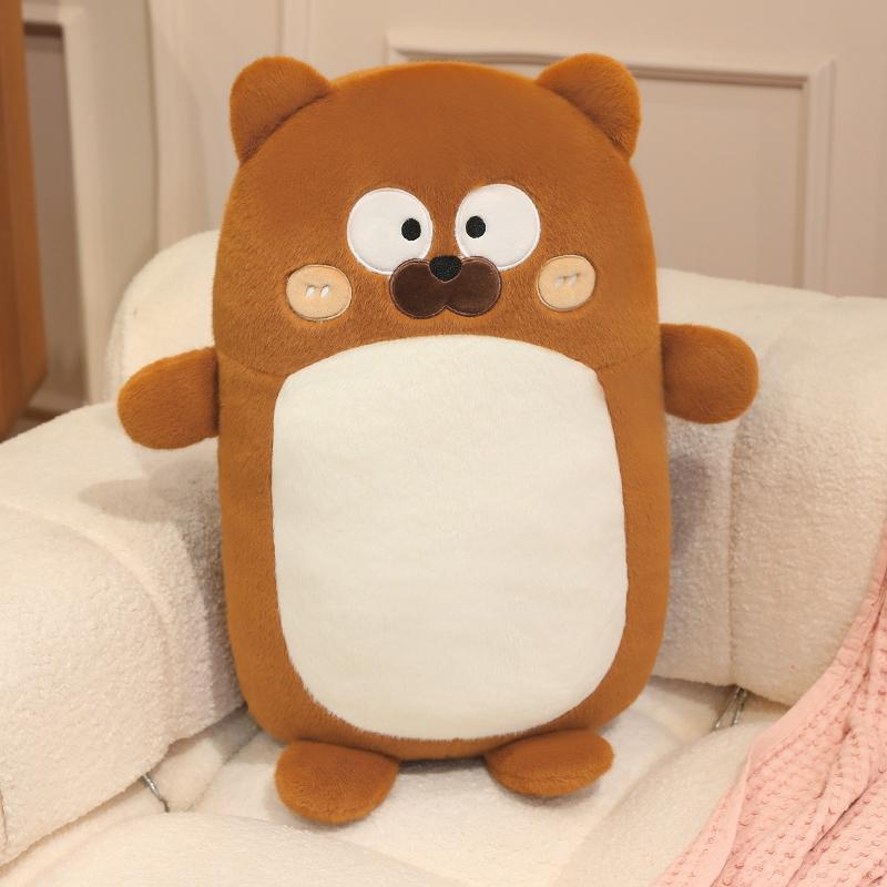 Adorable Animal Throw Pillow Penguin Pig Capybara Seal Cat Stuffed Plushies Toys Home Bedroom Sofa Cushion Birthday Party Gifts