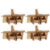 4pcs Multifunctional Auto Close Spring Door Hinges Spring Loaded Door Hinge 90 Degree Stay Opening Features for Various X3UC