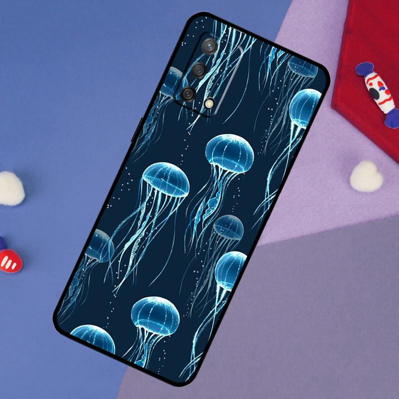 Magic Jellyfish Case For Oppo A78 A18 A38 A74 A94 A54 A58 A98 A80 A60 A40 A96 A76 A16 A15 A17 A57 A5 A6 Pro