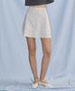 City Breeze Glass Motif Mini Skirt_Melange Grey