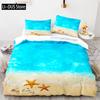 Fish Bedding Set Single Twin Full Queen King Size Marine life Bed Set Aldult Kid Bedroom Duvetcover Sets 3D Anime Kawaii 013