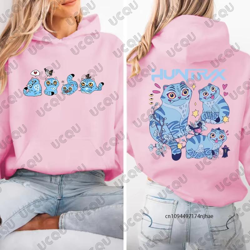 Kpop Chasseurs de Démons Sweat-shirts Mignons Tigre Imprimé Pour Femmes Hommes Automne Hiver Pull Manches Longues Décontracté Sweat-shirts Tops de Couples