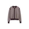 European & American Women's Knit Crew Neck Long Sleeve Short Cardigan