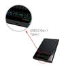 Portable SATA To Type-C Hard Drive Chassis Intelligent Digital Display Adapter 2.5 Inch 6Gbps External HDD Case for PC Laptop
