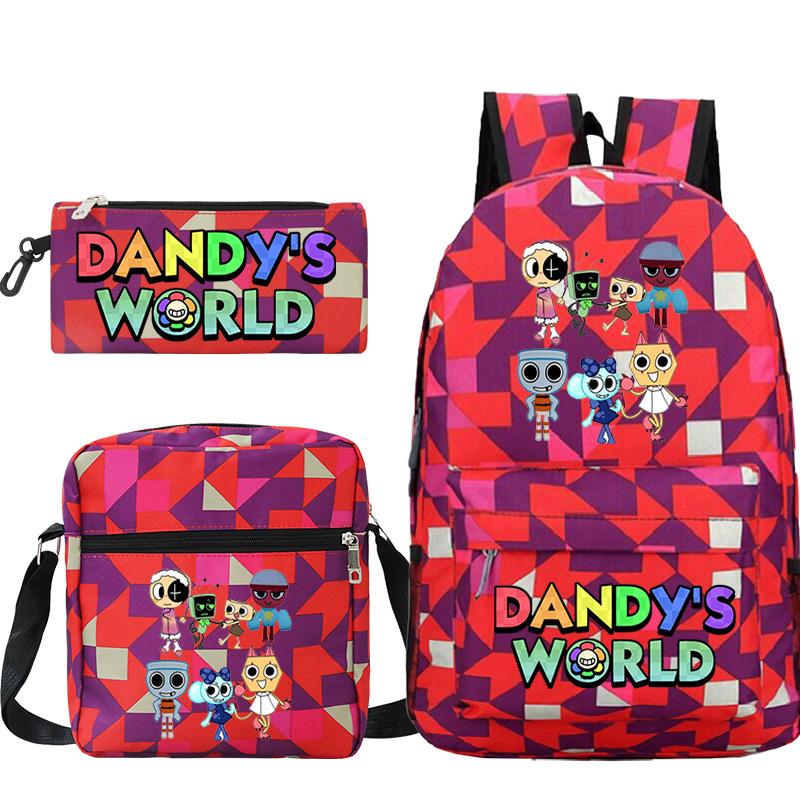 New Dandy's World Game Merchandise Cartoon Print Children's Backpack Cross-border Large-capacity Student Schoolbag