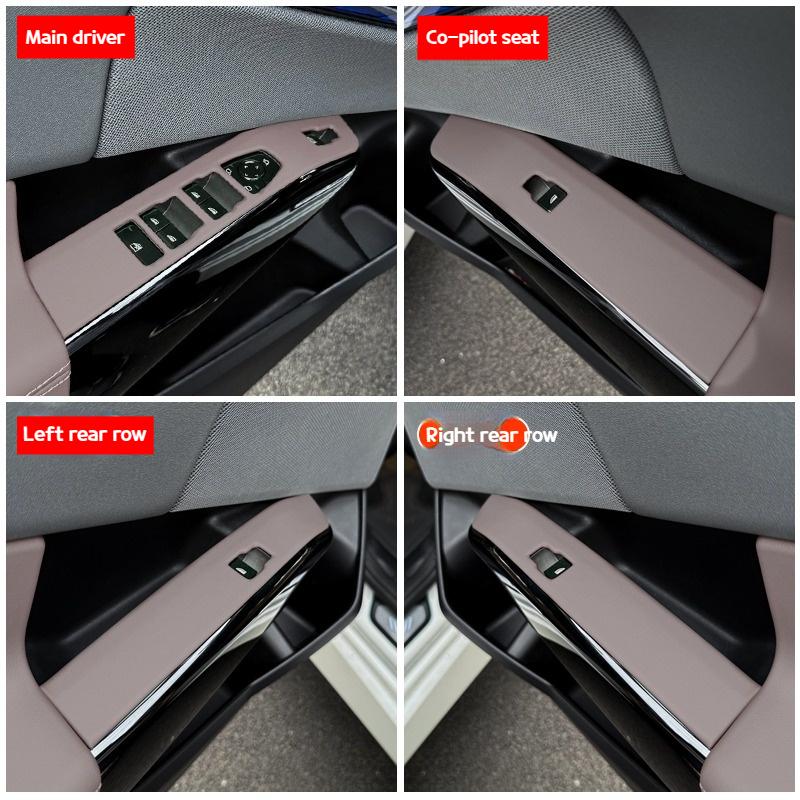 For BMW X3 G45 2025Car LHD Window Lift Switch Panel Cover Frame Decoration Cover Trimtyling Interior Accessories
