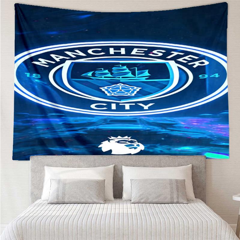 1PC City Football Club Printed Tapestry Room Decoration Wall Hanging for Living Room Bedroom, dormitory, Birthday and Christmas gifts