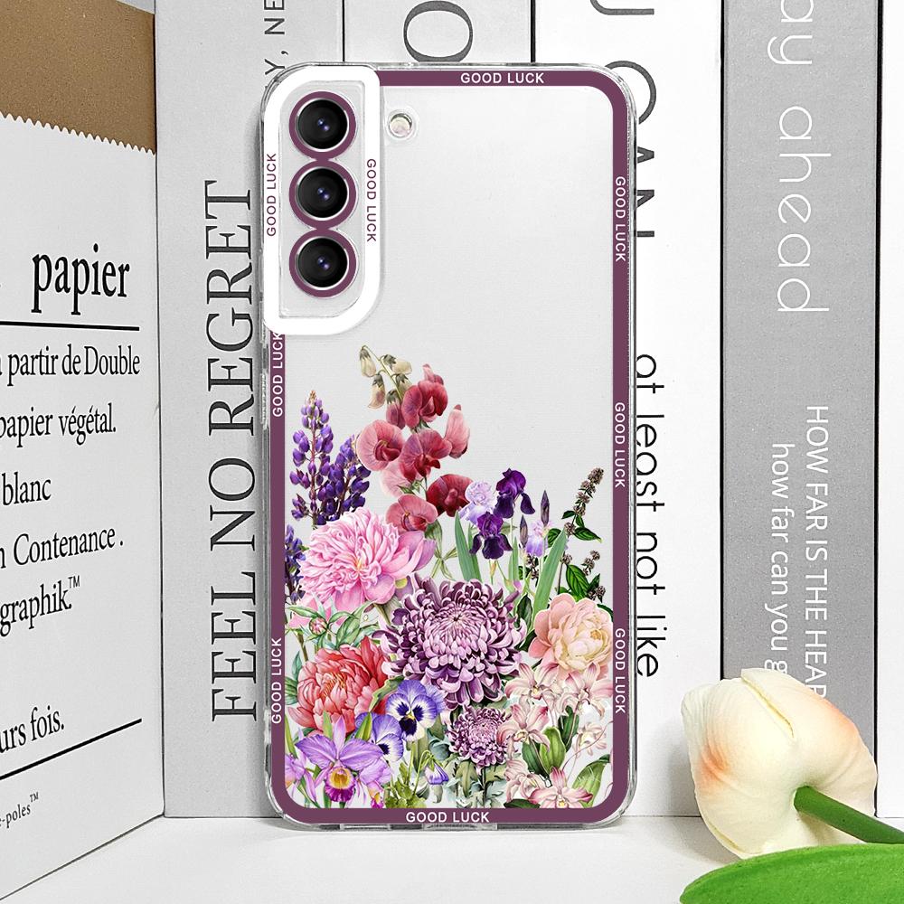 Luxury Fresh Flowers Birds Printed Phone Case for Realme 12 10 11 9 Pro Plus 8i 9 PRO C75 C64 C31 C53 5G Art Floral Soft Covers