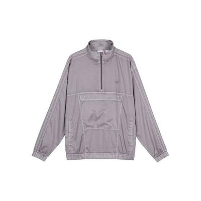 Originals Trefoil G Wash Track Jacket With Logo And Half-Zip Large Pocket Unisex Jacket Gray GL9902