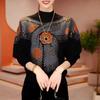 Double-Sided Fleece Autumn/Winter Long-Sleeve Slimming Top for Middle-Aged Women - Casual, Flattering, Age-Defying Outerwear