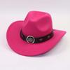 Western Cowboy Hat Tibetan Hat European and American Men's Top Hat Felt Hat Ethnic Style Women's Hat