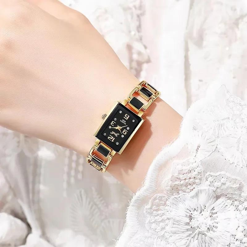 Luxury Brand Bracelet Watch for Women Student Gift Quartz Steel Wristwatches Ladies Clock Relojes Para Mujer  Relógio