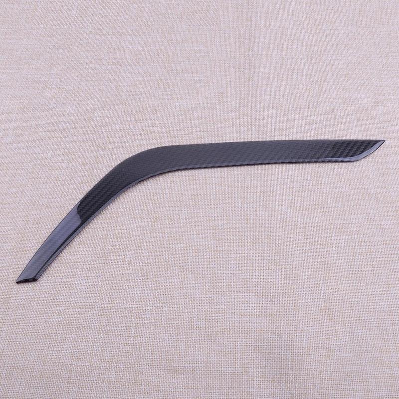 2Pcs Front Left Right Headlight Eyelid Eyebrow Cover Trim Decor Car Fit for Toyota Tundra 2018 2017 2016 2015 2014 Carbon Fiber