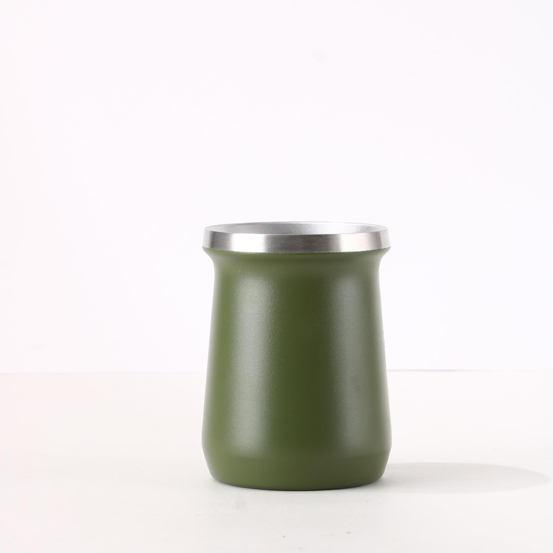 Ma Dai 304 Stainless Steel Double Wall Vacuum Insulated Cup 240ml зелёный